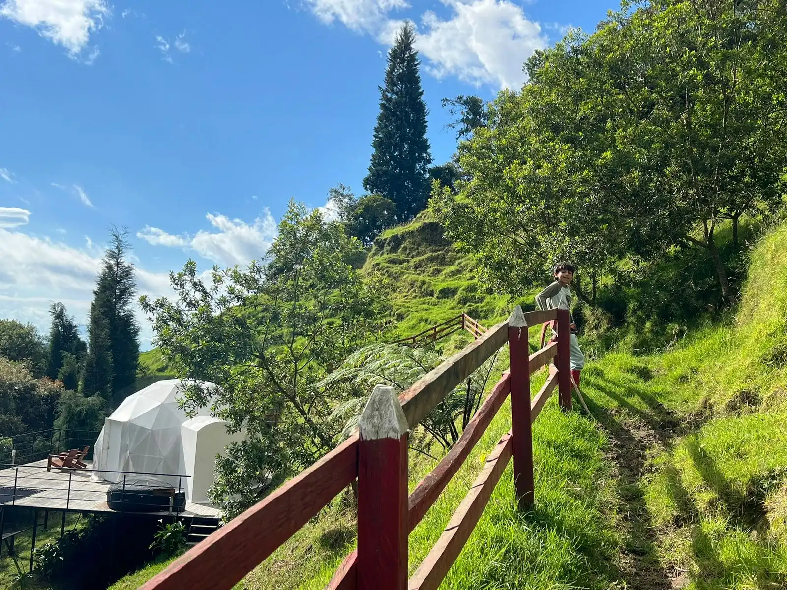 Glamping interior domo, Reserva del Ruiz